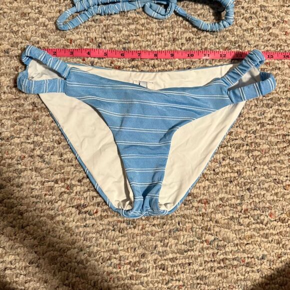 Isabella Rose Sugar On Top Maui Fit Bikini Bottoms & Triangle Top- Size Medium - Picture 13 of 13